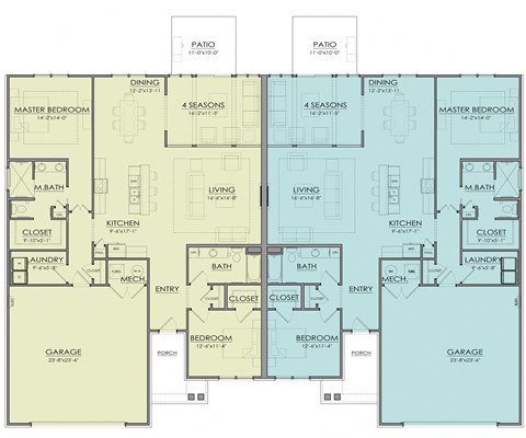 VHL attached floorplan at The Oasis at Hartman Lakes, Shiloh